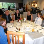 Bishop John and guests enjoying the evening